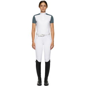 Cavalleria Toscana Competition Shirt Women Micro Sequins SS22, short sleeve Cavalleria Toscana Competition Shirt Women Micro Sequins SS22, short sleeve