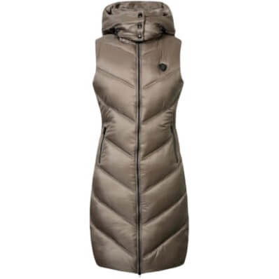 Covalliero Women's Vest FW24, long Vest, Quilted Vest