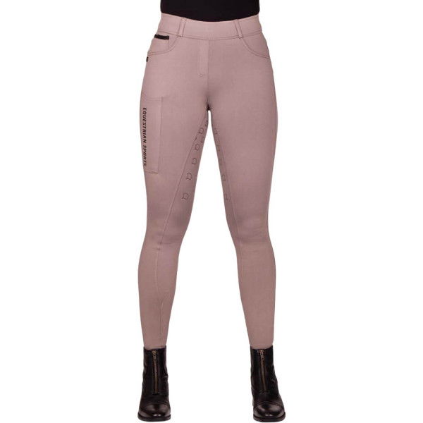 QHP Women's Riding Leggings Jorine, Full Seat, Full Grip