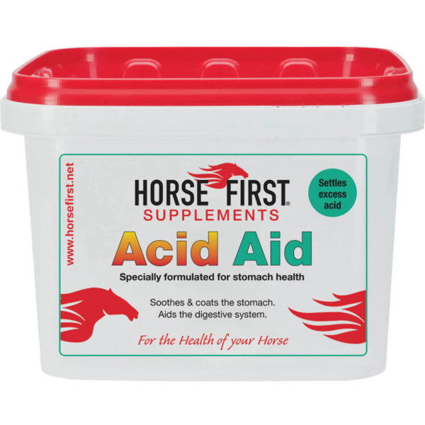 Horse First Acid Aid, Ergänzungsfuttermittel, für Magen und Verdauung, Pulver