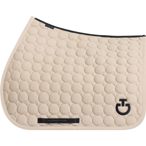 Cavalleria Toscana Saddle Pad Circle Quilted FW24, Jumping Saddle Pad