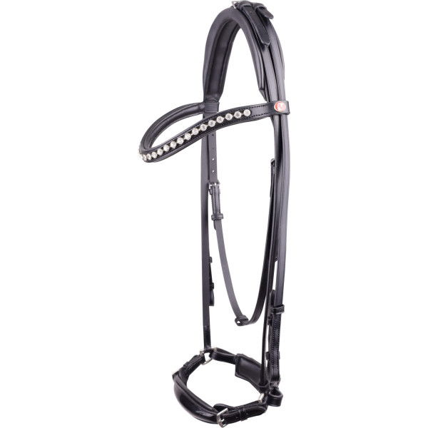 Kieffer Bridle Melody, hanoverian, Patent, with Reins