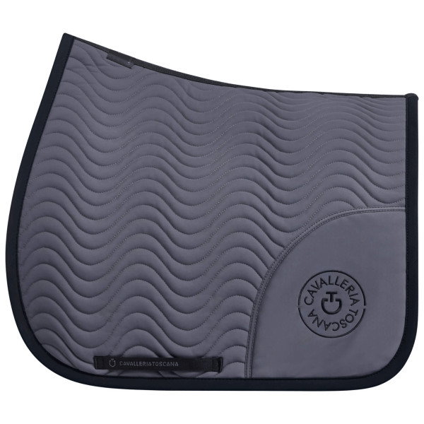 Cavalleria Toscana Saddle Pad Double Orbit Wave Quilted, Dressage Saddle Pad