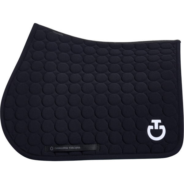 Cavalleria Toscana Saddle Pad Circle Quilted FW24, Jumping Saddle Pad