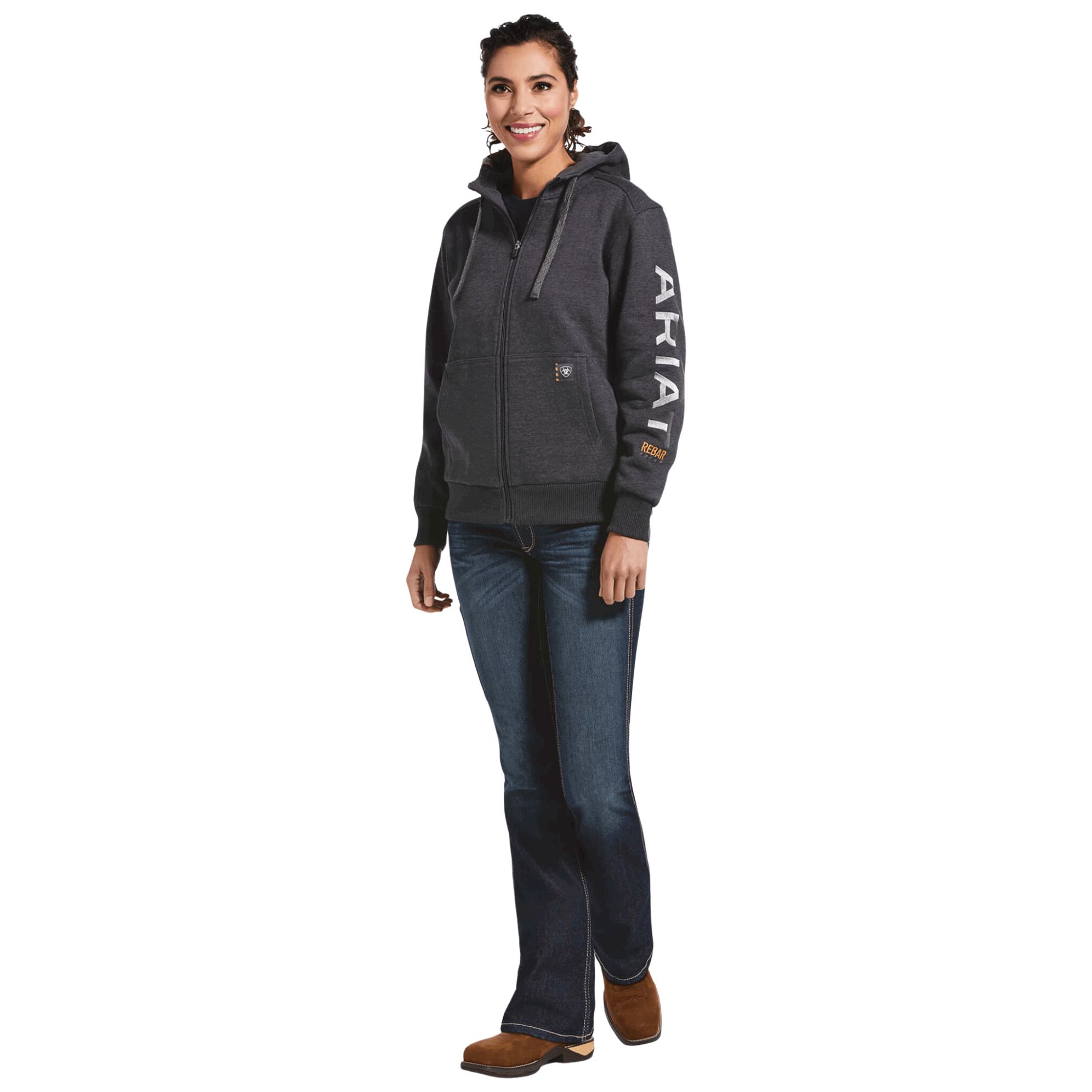 Ariat Jacke Damen Rebar All-Weather Full Zip Hoodie, Sweatjacke