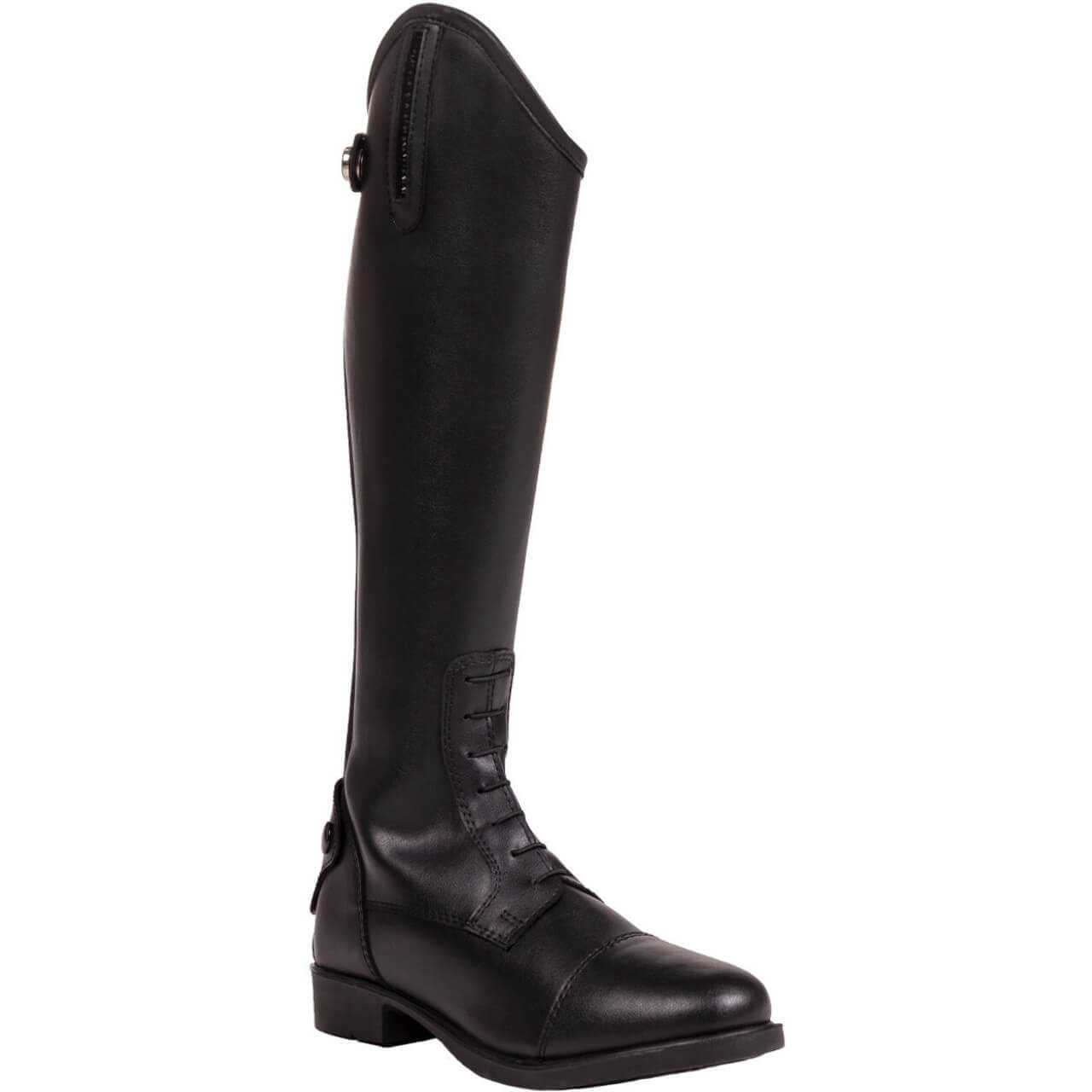 JUSTIN Women’s US 9B Black Leather Quilte Tall buy Side Zip Equestrian Riding Boots