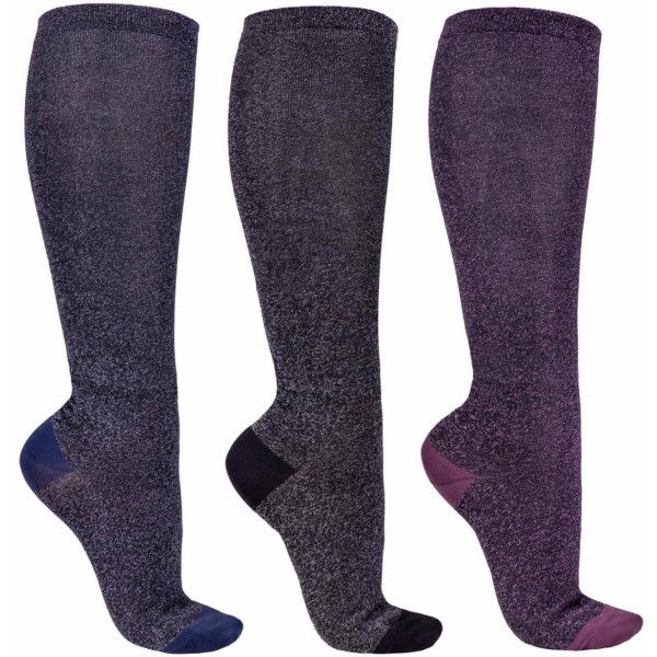 QHP Riding Socks Collection FW24, Knee Socks, Set of 3