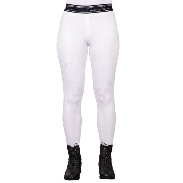 QHP Kids Riding Leggings Eden, Full Seat, Full Grip, Competition Riding Leggings