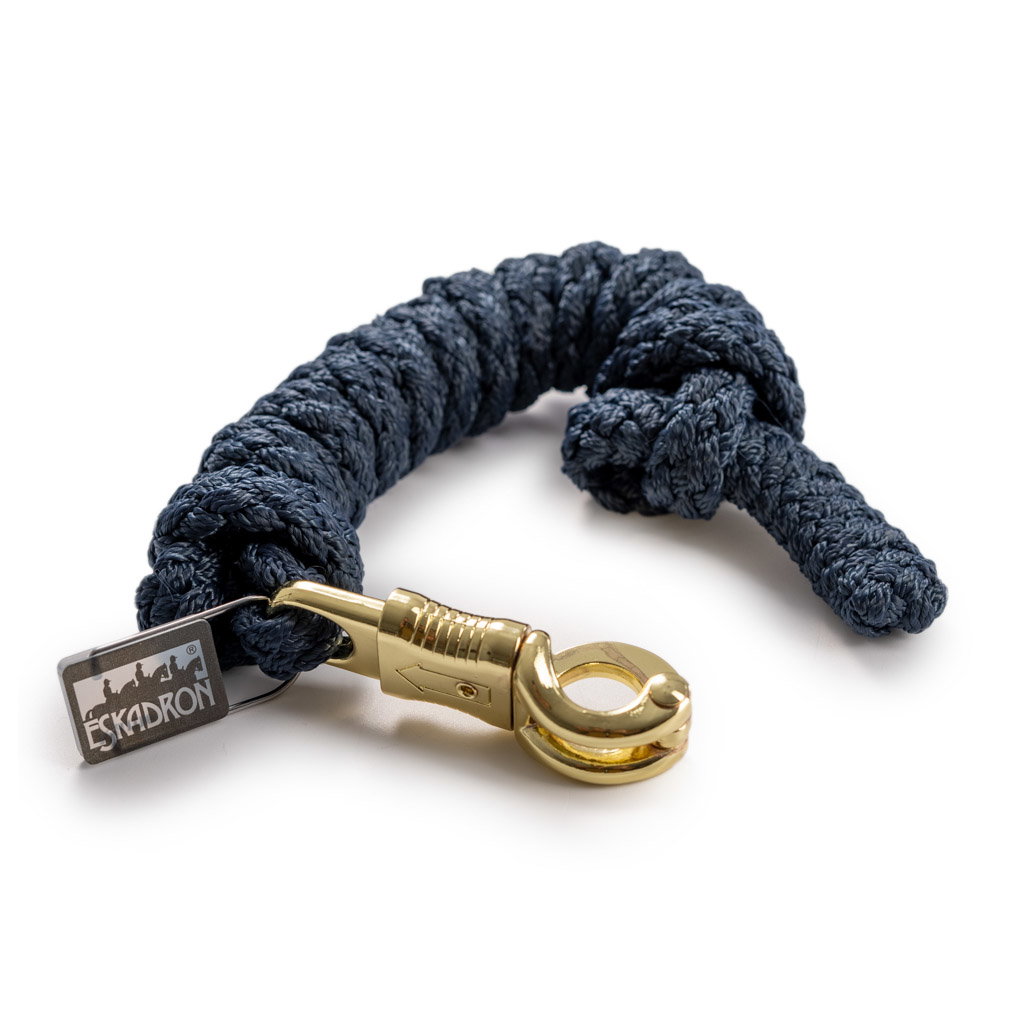 Eskadron Anbindestrick mit Panikhaken vermessingt, einfarbig