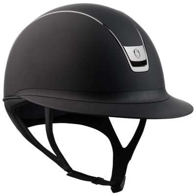 Samshield Riding Helmet Miss Shield 2.0 Shadowmatt, Top Paint, Trim + Blazon Black Chrome