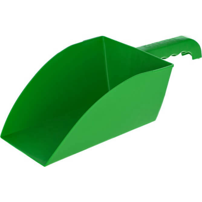 Kerbl Futterschaufel 1000g - Ergonomische Futterkelle Grün Für Stall