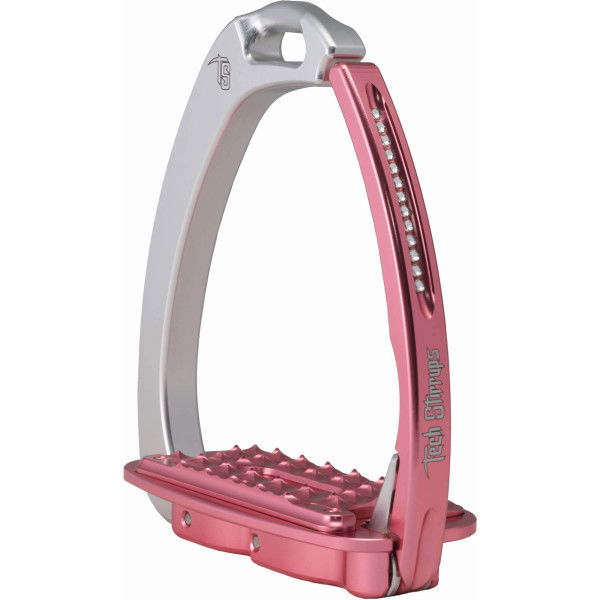 Tech Stirrups Stirrups Venice Sloped EVO Swarovski, Safety Stirrups, Aluminium