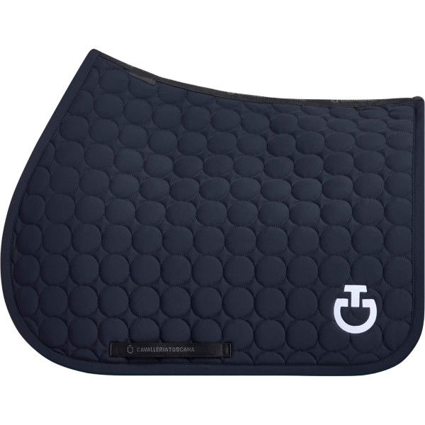 Cavalleria Toscana Saddle Pad Circle Quilted FW24, Jumping Saddle Pad