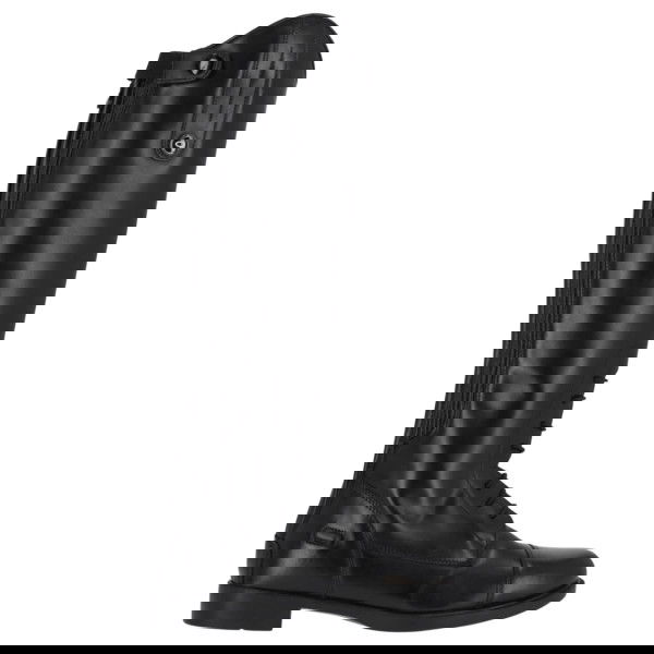 QHP Reitstiefel Mädchen Julia Junior, Lederreitstiefel, Schwarz