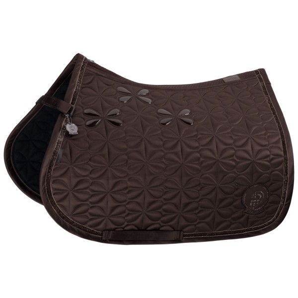 Eskadron Saddle Pad Mattgloss Bow Platinum FW24, Jumping Saddle Pad