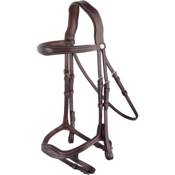 Prestige Italia Snaffle Bridle E143, Double Drop, Special, without Reins