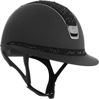 Samshield Reithelm Miss Shield 2.0 SM, Top+FB Crystal Bloom Black, Trim+Blason Black Chrome