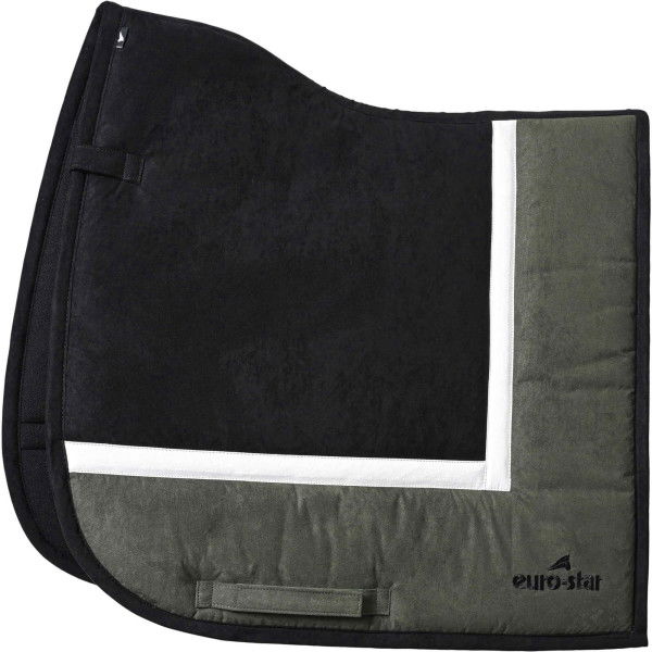 Euro Star Saddle Pad ESSimiLeath Striped FW24, Dressage Saddle Pad