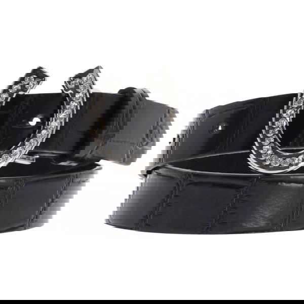 QHP Girls' Belt Lize FW25, Leather Belt, Riding Belt