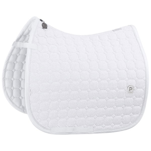 Eskadron Saddle Pad Cotton Glitter Platinum FW24, Dressage Saddle Pad