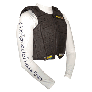 Adults Women Men Horse Riding Safety Vest Protector, Black Soft Thicken Equestrian Safety Vest Bodyguard Protective Gear