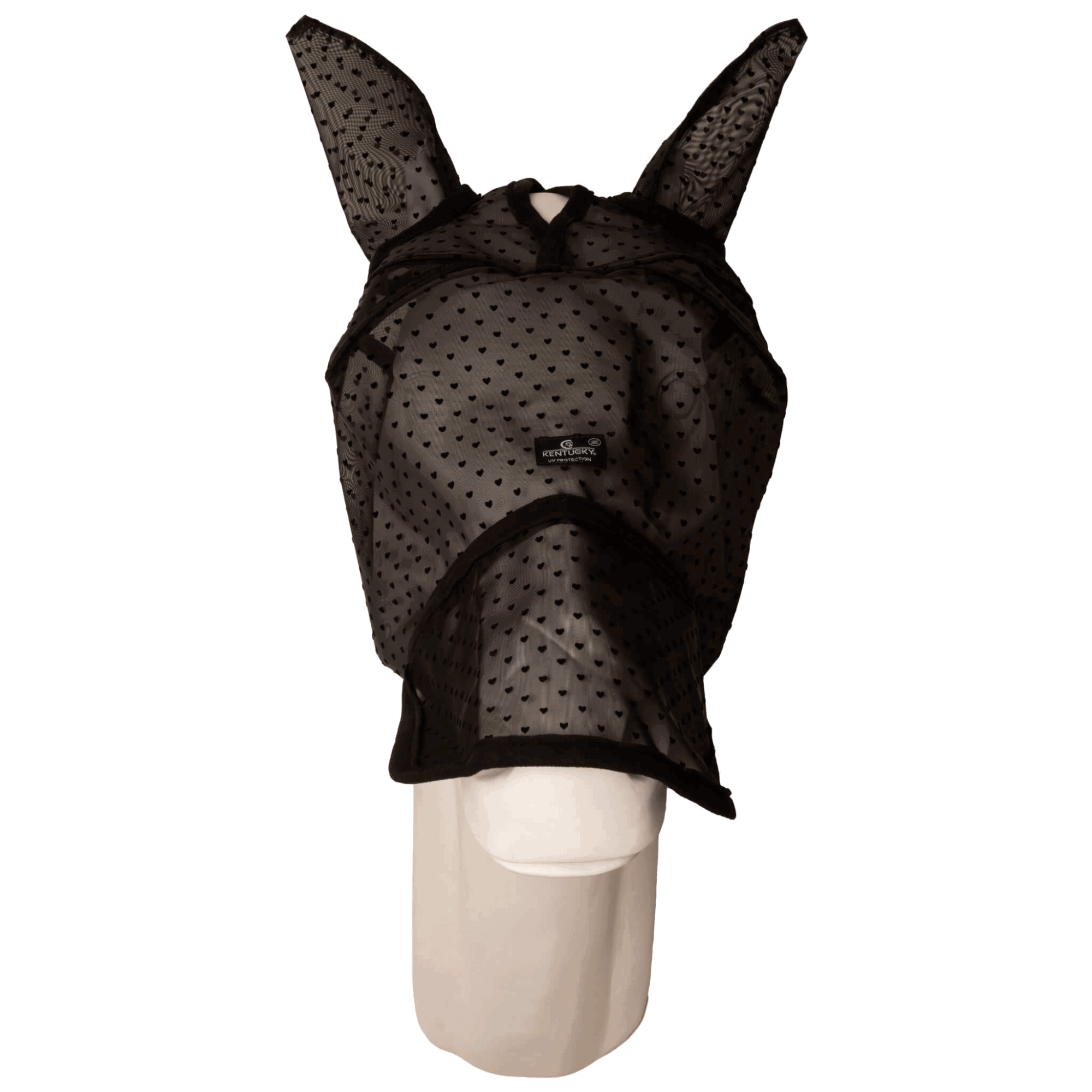 Kentucky Horsewear Fliegenmaske Heart, Fliegenschutzmaske, mit Ohren- und Nasenschutz