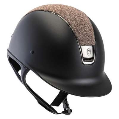 Samshield Riding helmet Classic Shadowmatt Crystal Fabrics rose gold, black chrome, black chrome