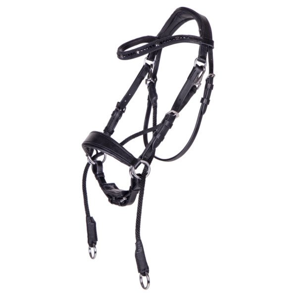 QHP Bitless Bridle Thunderbolt with Reins