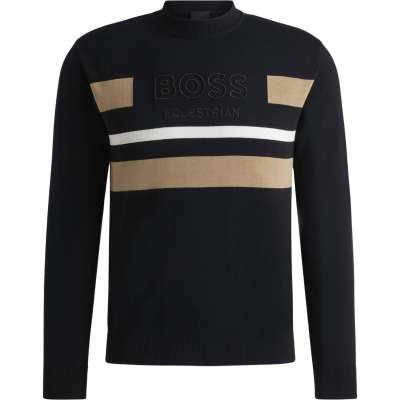 BOSS Equestrian Pullover Herren Brad FS25, Strickpullover