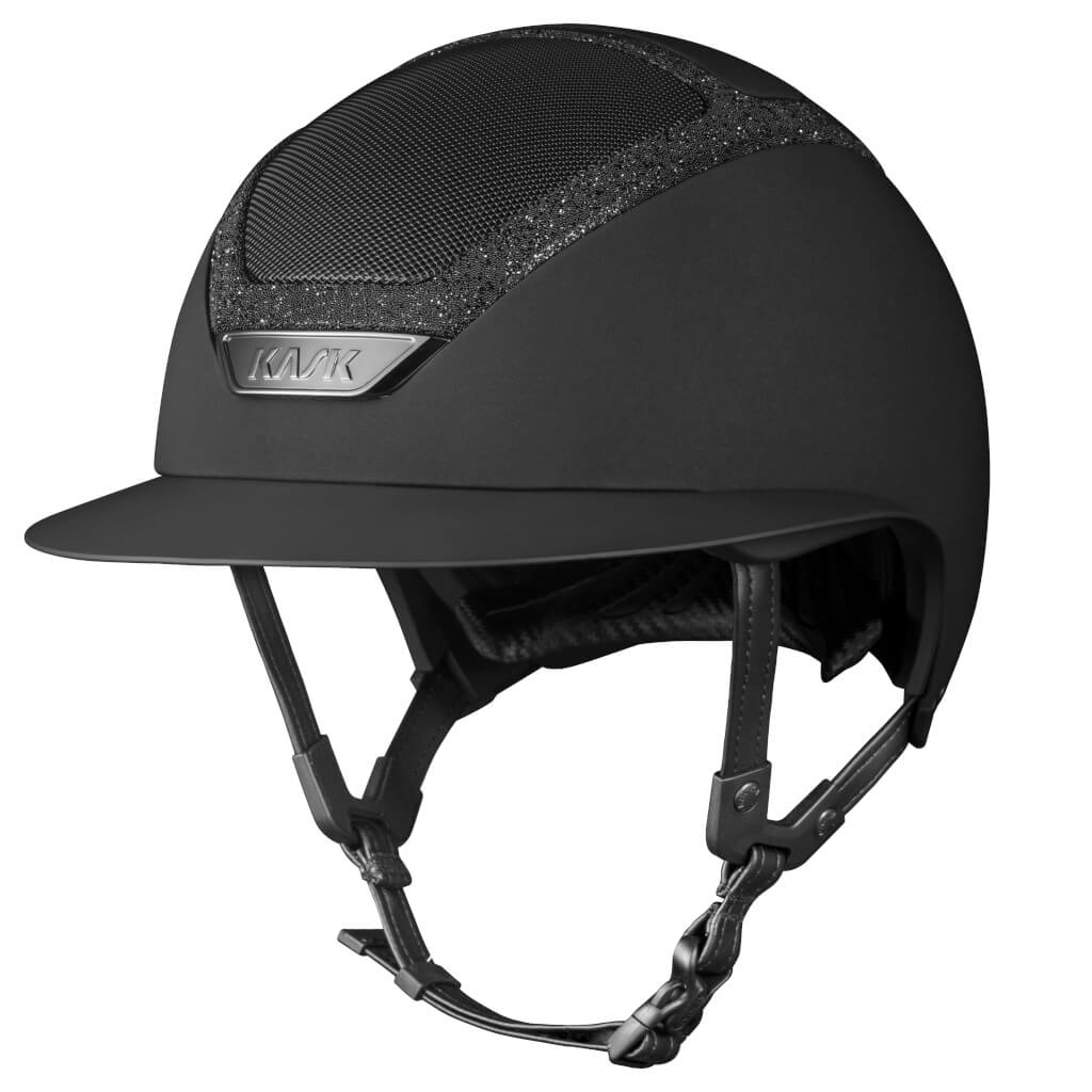 Kask Riding Helmet Star Lady Chrome Crystals Frame FUNDIS Equestrian