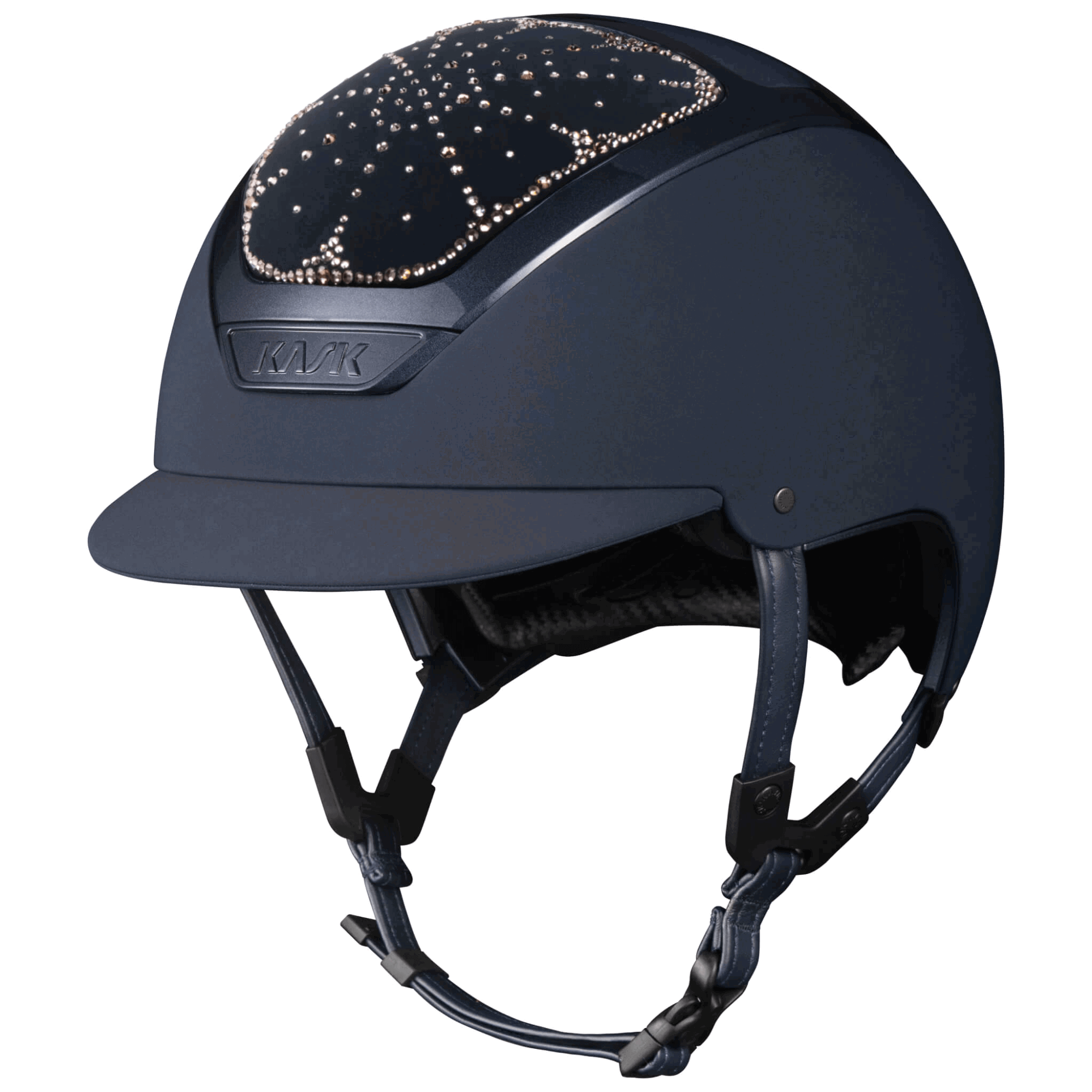 Kask Reithelm Dogma Chrome Swarovski Riviera Vintage Rose Mix