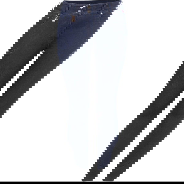 Cavallo Reithose Damen CAVALCOLINE Grip Mobile Premium HW25, Vollbesatz, Full-Grip, Jeans