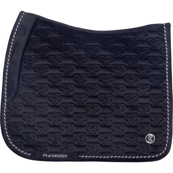 PS of Sweden Saddle Pad Velvet Monogram FW24, Dressage Saddle Pad