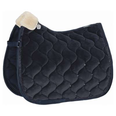 Eskadron Saddle Pad Velvet Crystal Platinum Pure SS23, Dressage Saddle Pad