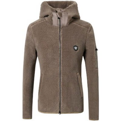 Covalliero Jacke Damen Hoody HW24, Sweatjacke, Teddyjacke, mit Kapuze