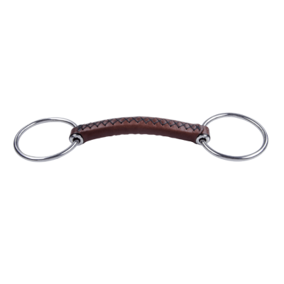 Trust Loose Ring Bit, Straight-Bar Bit, Leather