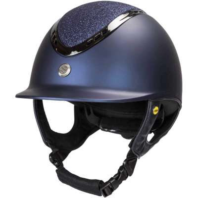 Back on Track Riding Helmet EQ3 Pardus Smooth, with Glitter