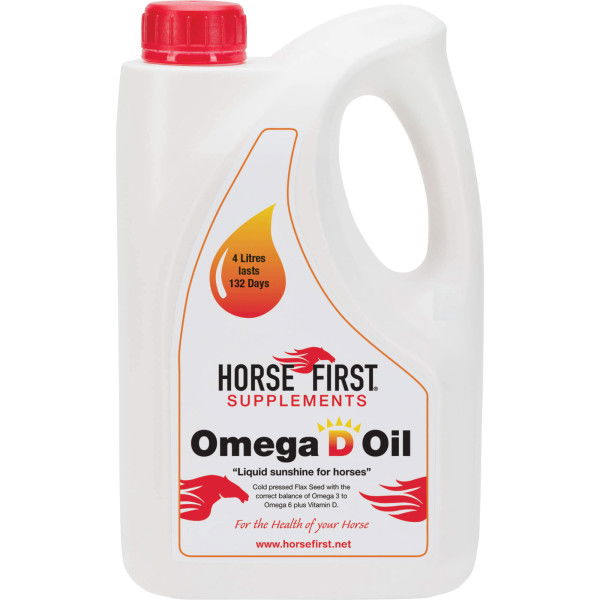 Horse First Omega D Oil, Supplementary Feed, Liquid