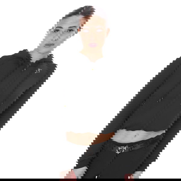 Equestro Women's Jacket, Sweat Jacket, Cropped