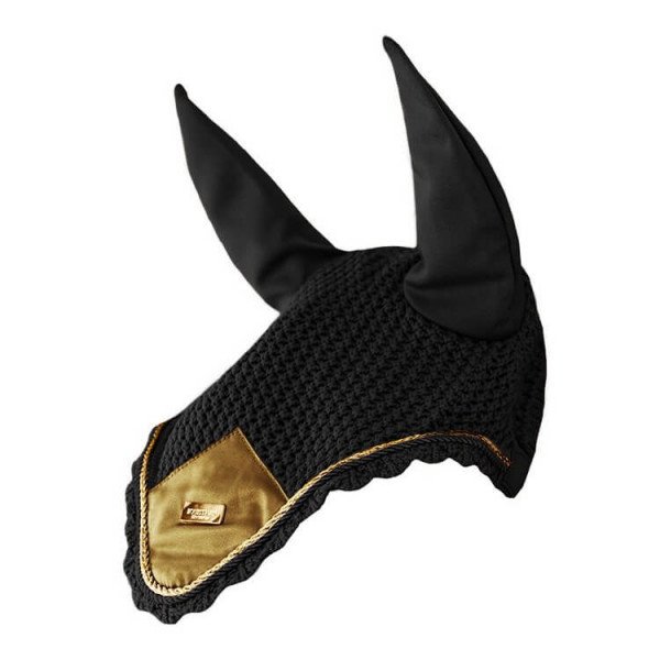 Equestrian Stockholm Fly Bonnet Golden Brass, Fly Cap, Fly Ears