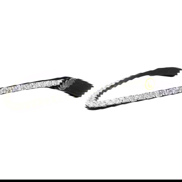 Bridlery Browband Slim, Curved, Switch-It System, with Stellux Stones, without Edging