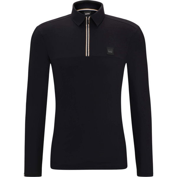 BOSS Equestrian Men´s Training Polo Elton FW24, Long-Sleeved