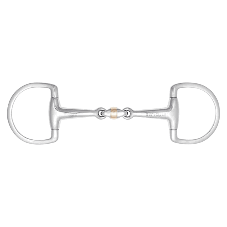 Stübben Steeltec D-Ring Gebiss Soft Roll, doppelt gebrochen