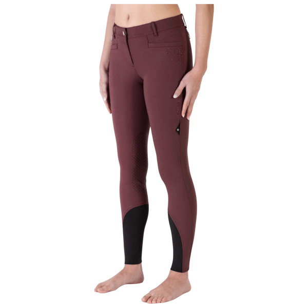 Equiline Reithose Damen Eqash Glitzersteine, Kniebesatz, Knee-Grip