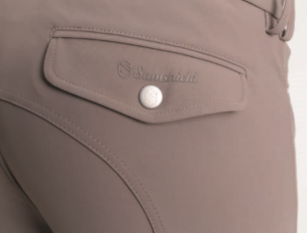 Culotte D’équitation Samshield Homme – Bleu Marine, Taille 42 US32, Poignée Genou, Neuve