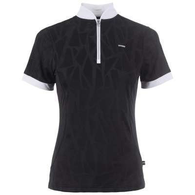 Cavallo Women´s Competition Shirt Caval Competition Jaquard Halfzip SS24, short-sleeved
