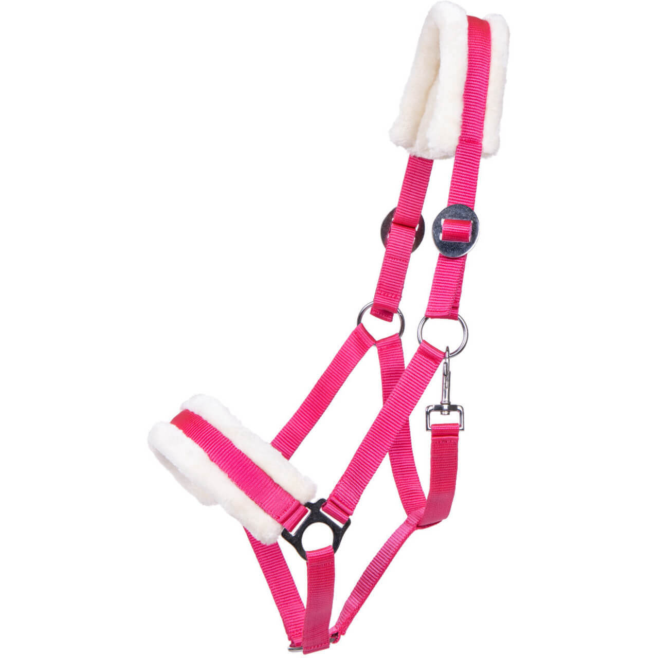 Q-essentials Halfter Cali, Nylonhalfter, mit Kunstfell