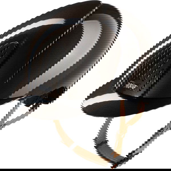 KEP Reithelm Smart NOVA Metal Polish mit Beigen Kinnriemen