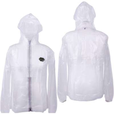 QHP Jacke Unisex, Regenjacke, Transparent