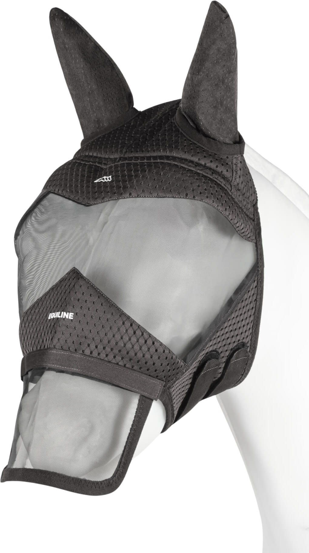 Equiline Fliegenmaske Eqmask UV, Fliegenschutzmaske, mit Ohren- und Nasenschutz, UV-Schutz